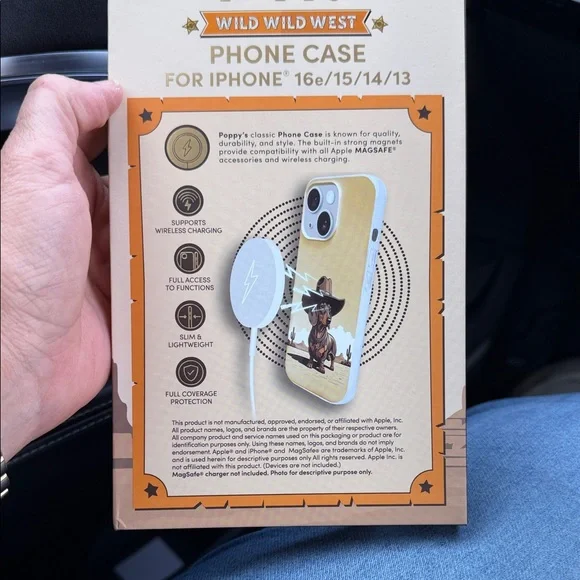 Poppy Wild Wild West dachshund iPhone Case iPhone 16e/15/14/13 - Picture 2 of 2